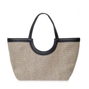 My Lovely Bag Solea / pletivo bež t. + pod. teks. crno d. / zlato