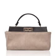 My Lovely Bag Elite / brušena s. bež t. + teks. t. smeđe d. / zlato