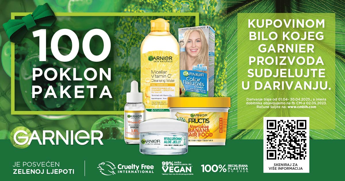 Garnier je posvećen zelenoj ljepoti!