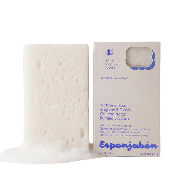 Esponjabon 2u1 spužva i sapun za lice sa bisernim prahom 120g