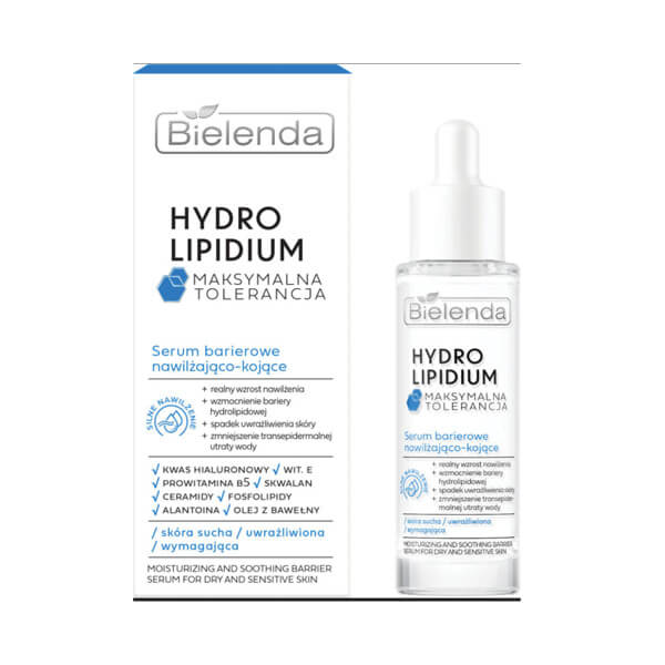Bielenda HYDROLIPIDUM hidratantni umirujući serum za jačanje kožne barijere za suhu i osjetljivu kožu 30ml