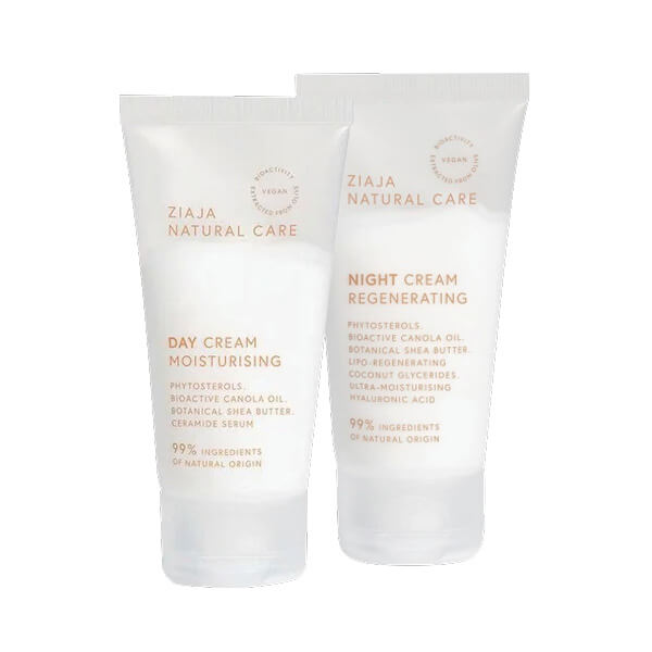 Ziaja Natural Care dnevna krema za lice 50ml + Natural Care noćna krema za lice 50ml