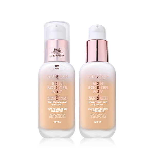 Deborah Skin Booster Mat tekući puder s niacinamidom SPF15 02 nude