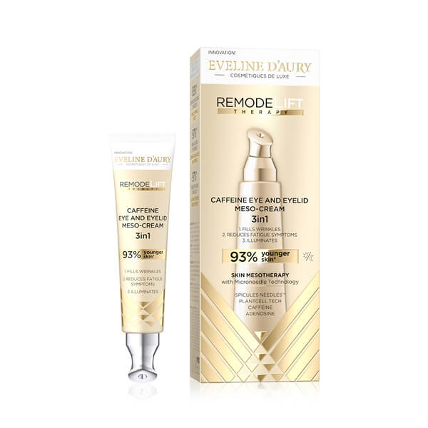 Eveline D’aury Remodelift therapy caffeine eye and eyelid meso-cream 15ml