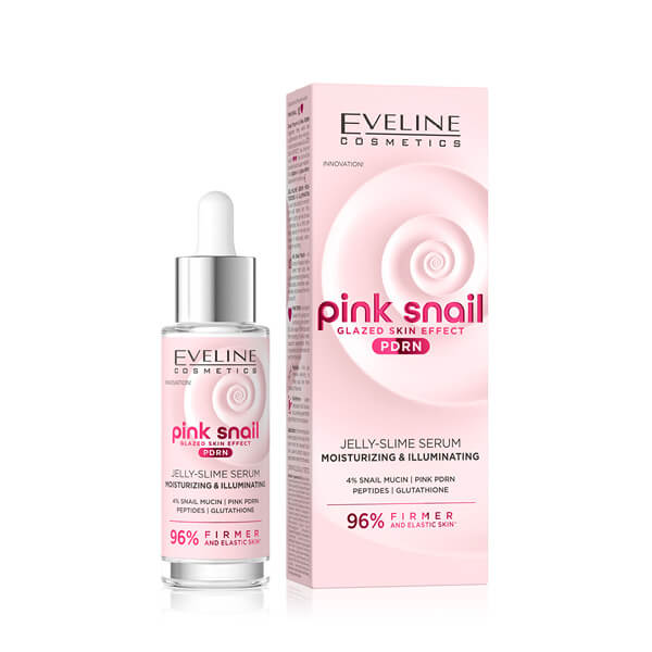 Eveline Pink Snail jelly-slime cream moisturizing illuminating serum 30ml