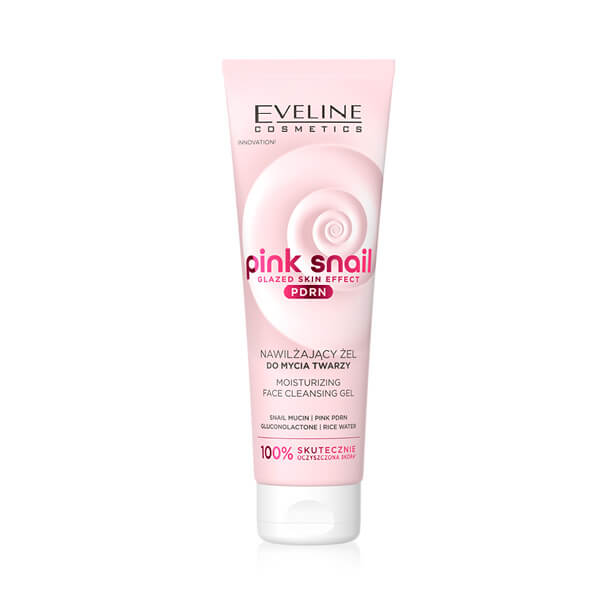 Eveline Pink Snail Moisturizing face cleansing gel 140ml