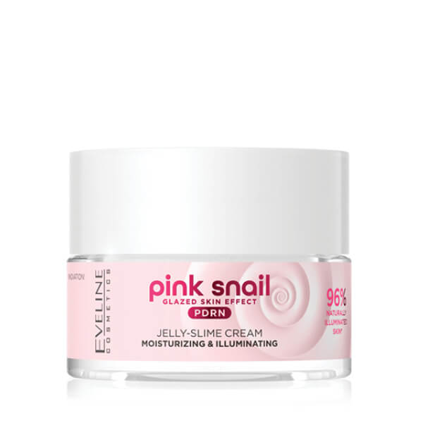 Eveline Pink Snail Jelly-Slime moisturizingilluminating cream d/n 50ml
