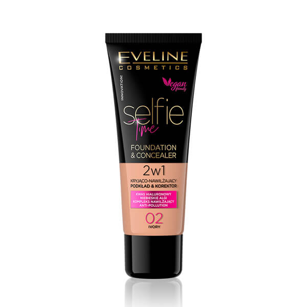 Eveline Selfie Time 2u1 tekući puder 02