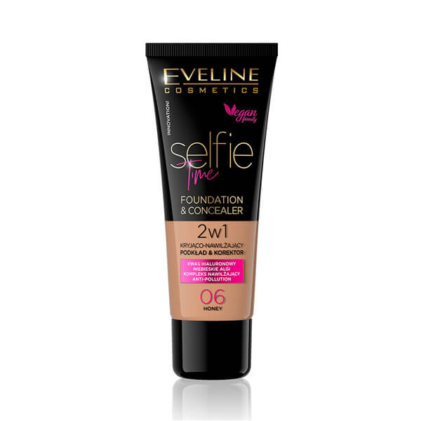 Eveline Selfie Time 2u1 tekući puder 06