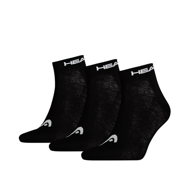 Head unisex čarape Quarter 3P crno 39-42